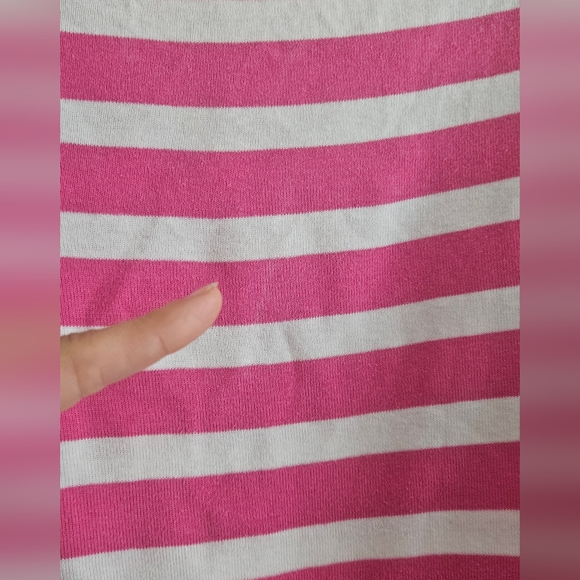 🇨🇦 Seg'ments M 100% Cottob Striped T-Shirt Nautical Top Medium Canadian Made - Picture 6 of 6